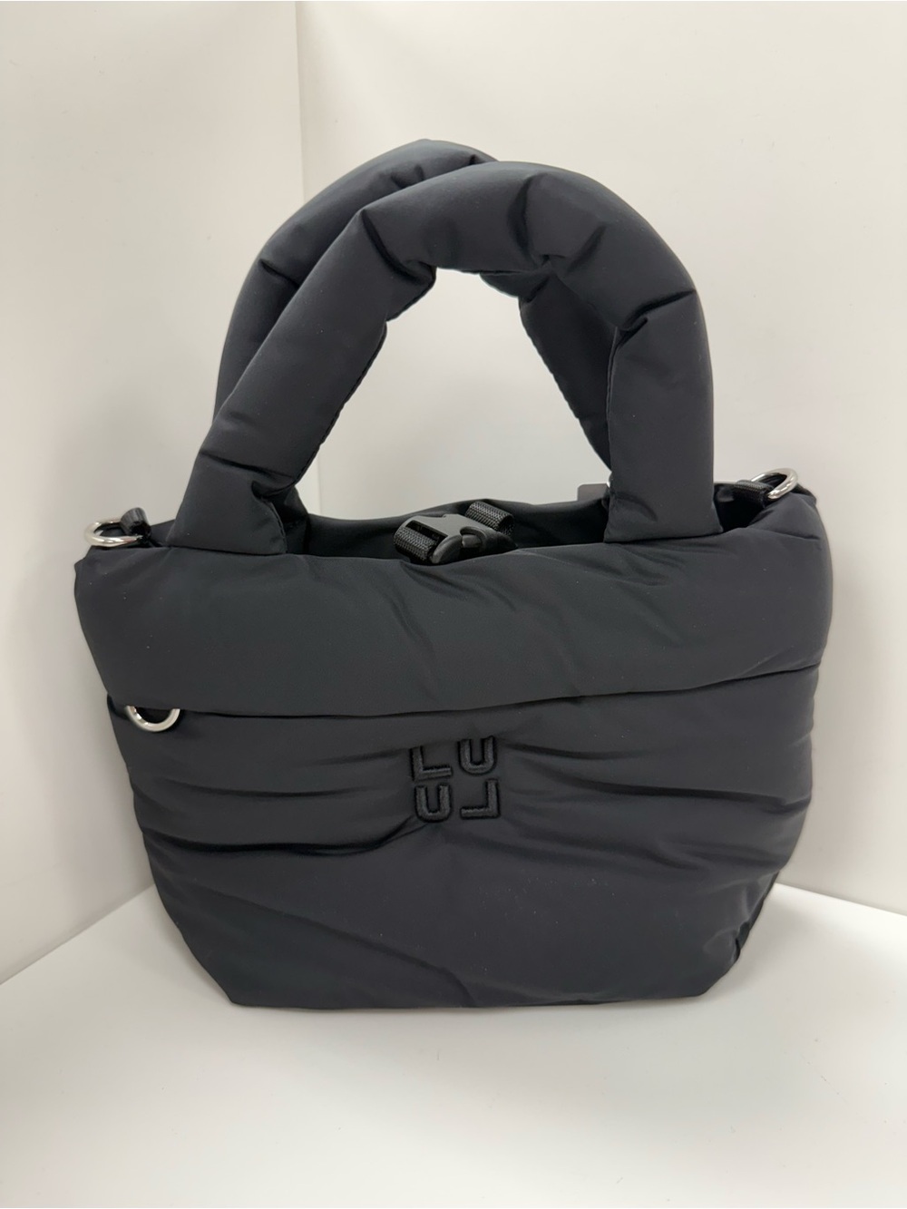 LuluLemon On My Level Puffy Tote Bag Small in Black